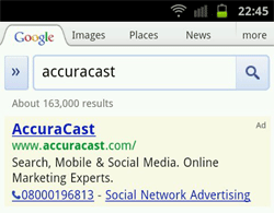Pay per call ad