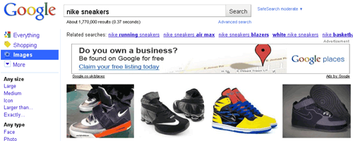 Display Ads On Google Image Search