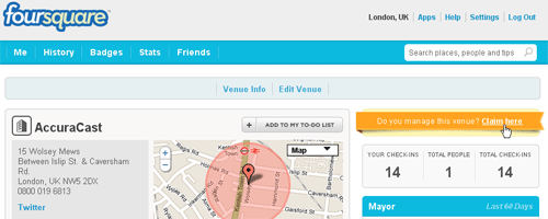 Foursquare Launches Business Pages