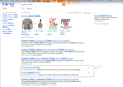 Bing Testing Ads Within Organic Search Results