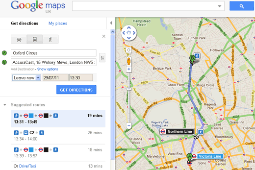 Finally! London Underground On Google Maps