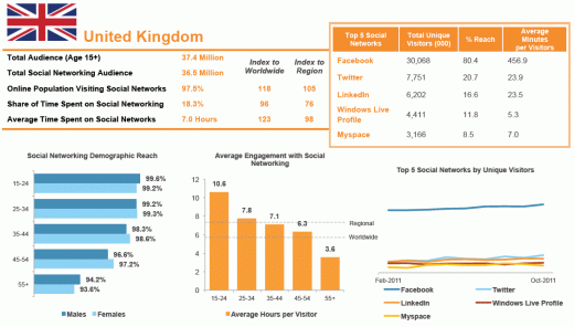 UK social networking snapshot