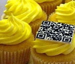 QR code on cupcakes