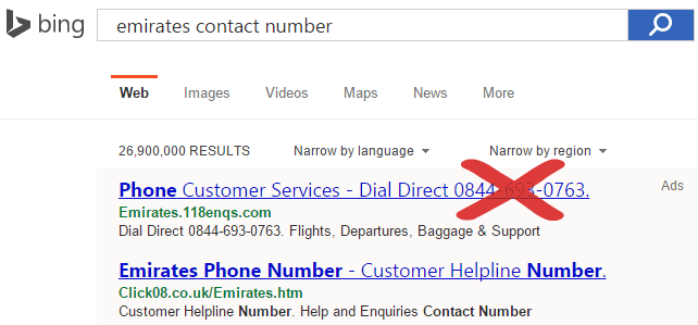 Bing To Stop Ads With Numbers