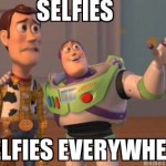 toy story meme selfie