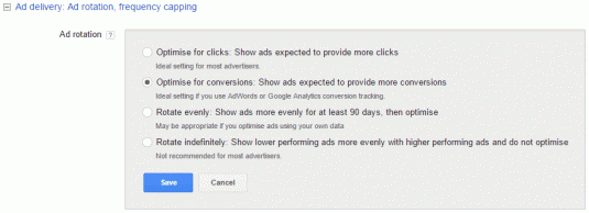 Optimise ad rotation