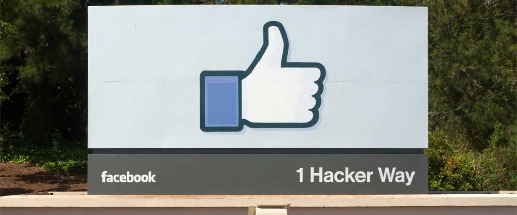 Facebook road sign