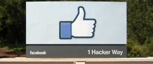 Facebook road sign