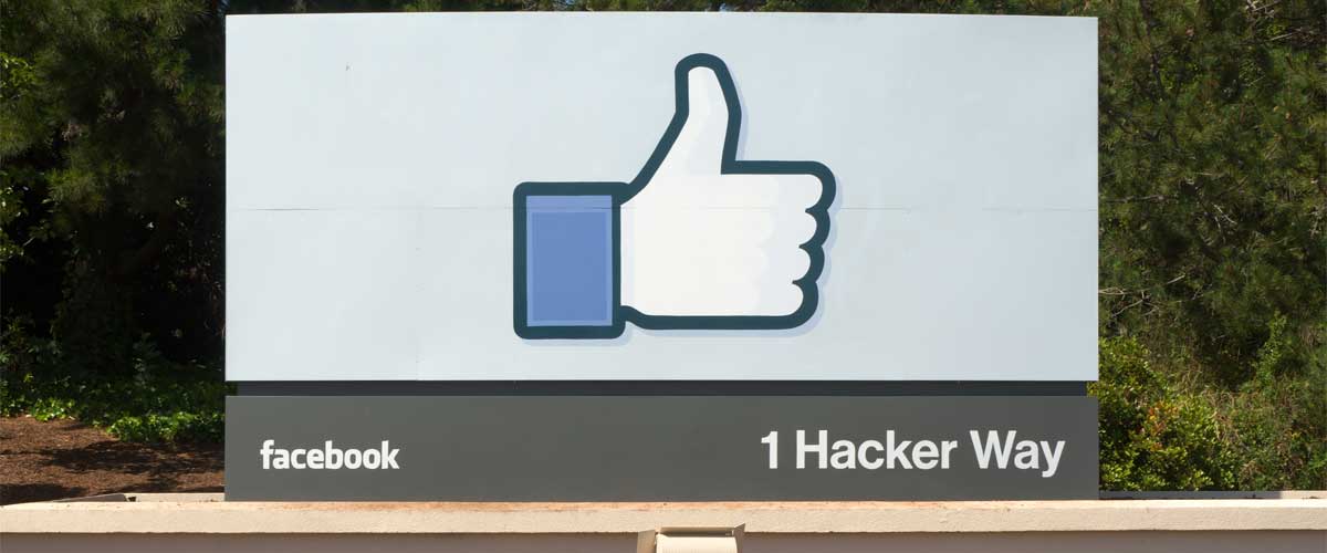 Facebook road sign