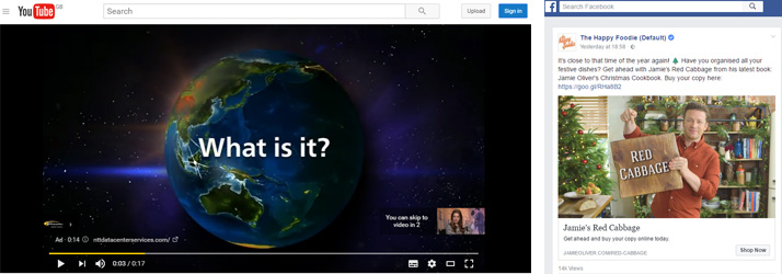 Facebook v YouTube video ads