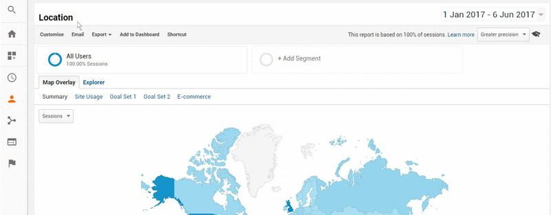 How to export 2-level data from Google Analytics