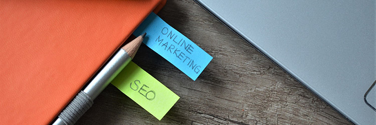 Diary with SEO and online marketing tabs