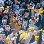 Sports fans cheering