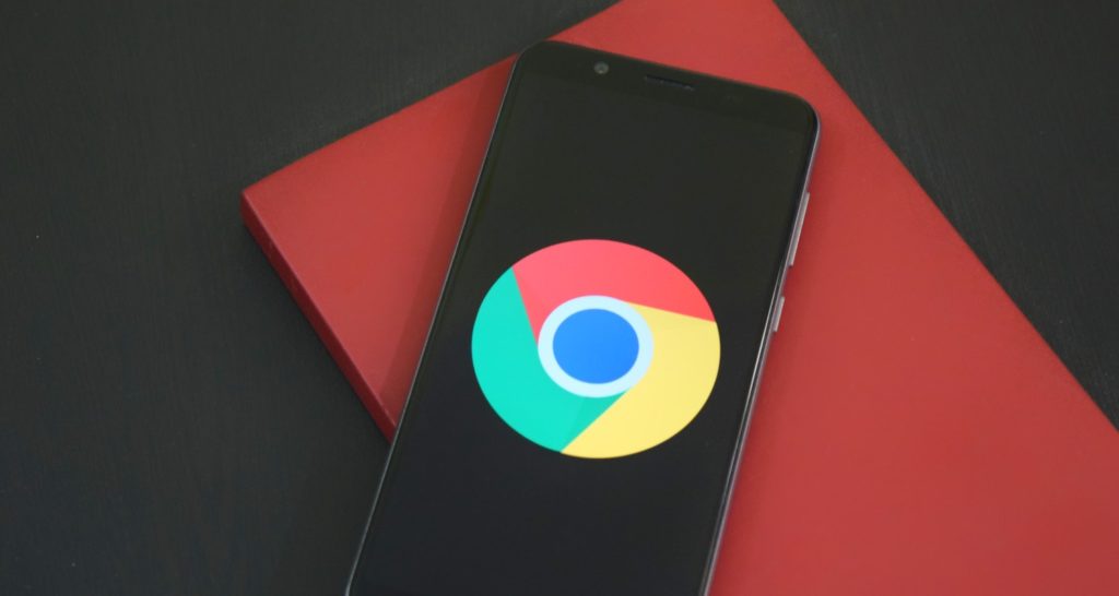 Android phone showing chrome