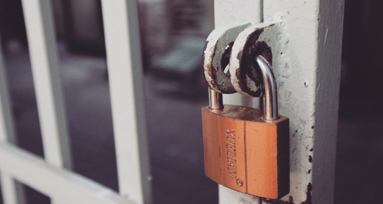 Padlock on Door