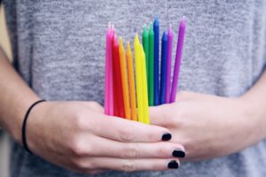 Inclusion - rainbow candles