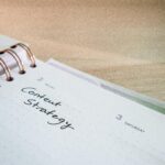 Notebook with Content Marketing written on top of the page