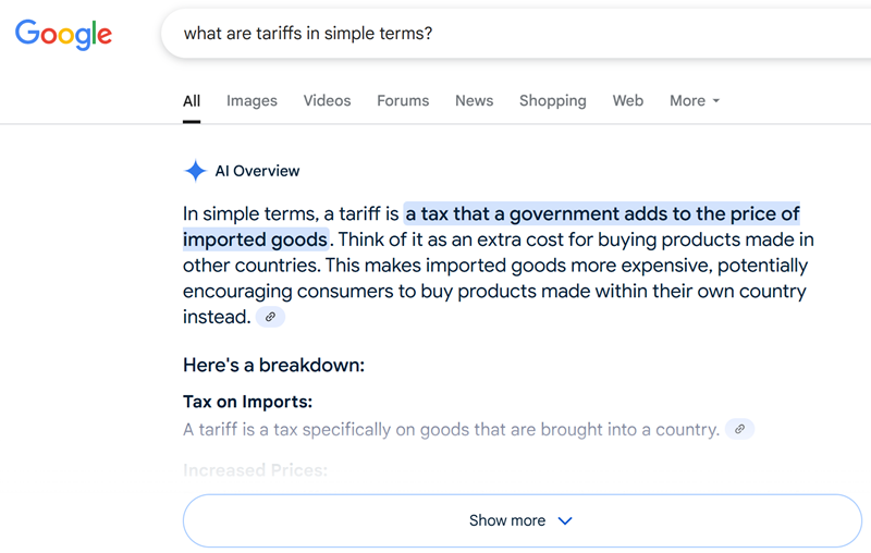 AIO - what are tariffs