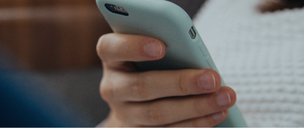 using mobile in hand