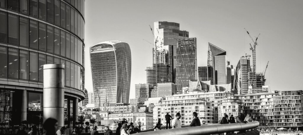 Financial district of the city of London