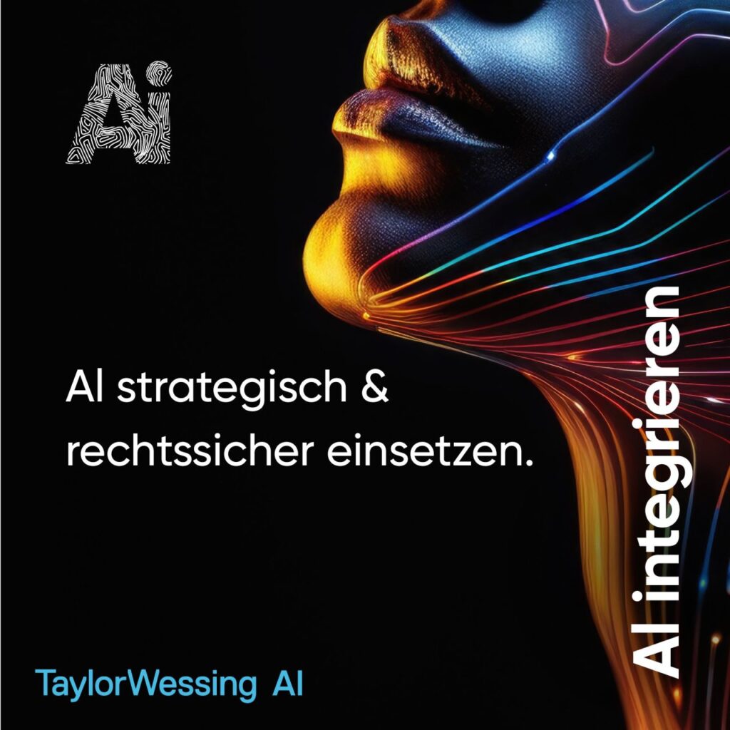 Taylor Wessing AI ad German
