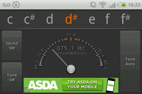 Guitar tuner app