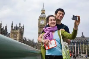 big ben couple selfie