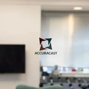 accuracast glass door logo