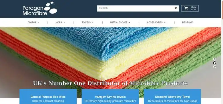 paragon microfibre website