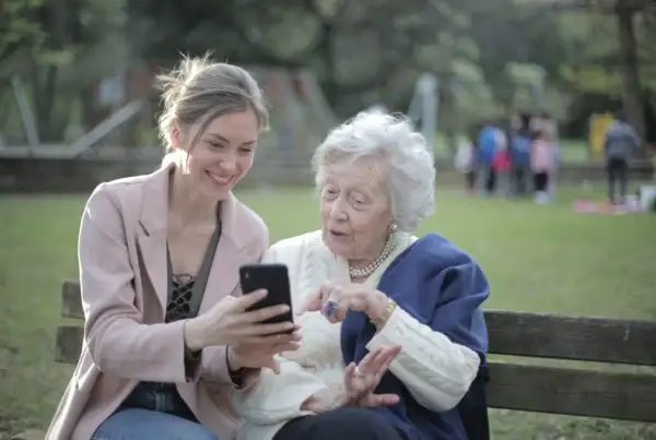 Women discover mobile