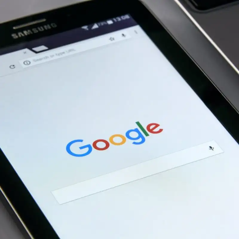 Phone with Google Search on it