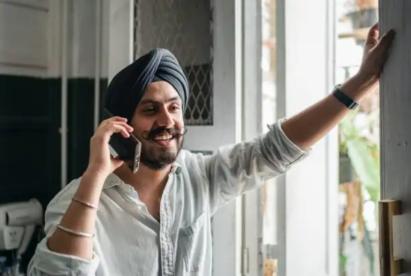 Man on phone