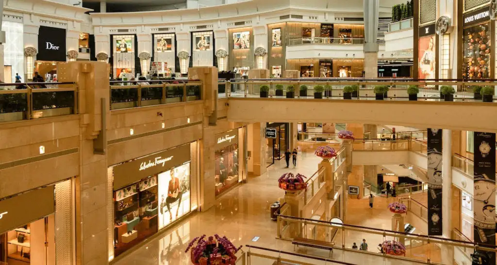 Retail luxury shopping mall