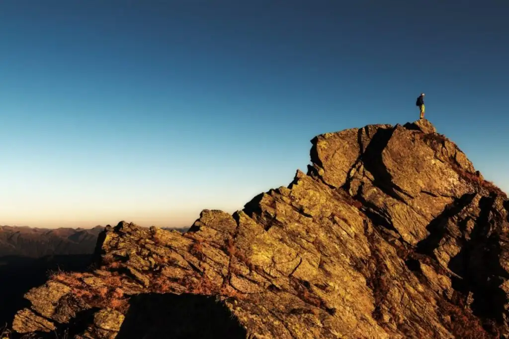 Climber hills mountain challenge