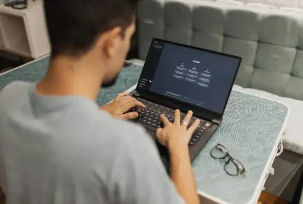 Man using ChatGPT