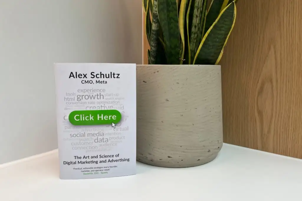 Click Here book by Alex Schultz, CMO of Meta