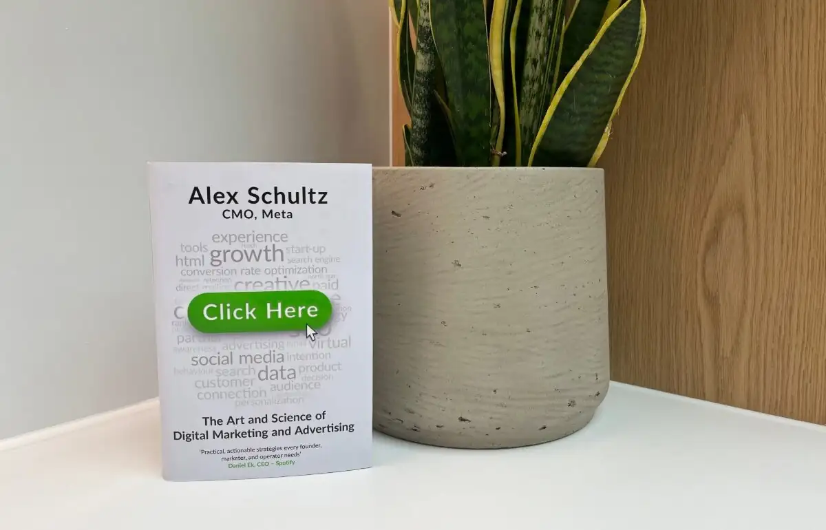 Click Here book by Alex Schultz, CMO of Meta